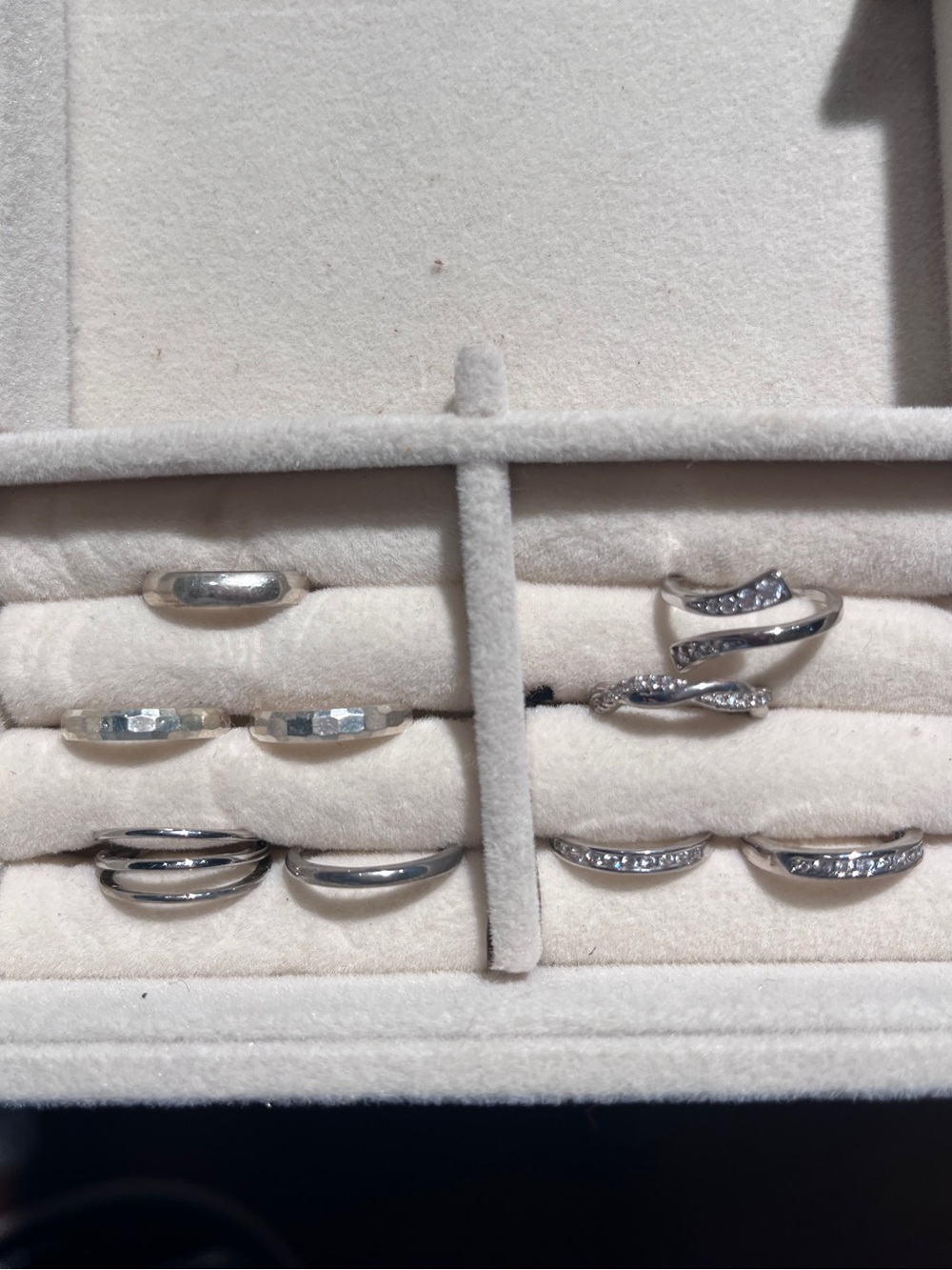 Silver toe rings
